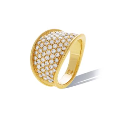 Ringe, Gelbgold, Marco Bicego Lunaria Alta Ring