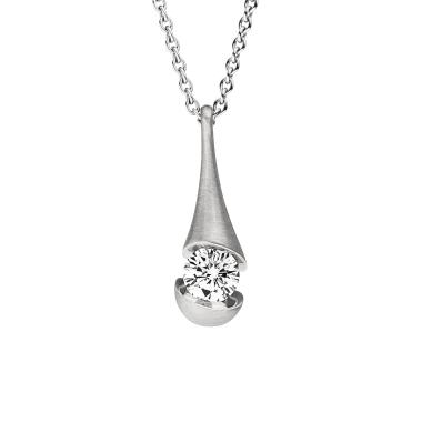 Halsschmuck, Weißgold, Schaffrath CALLA Collier