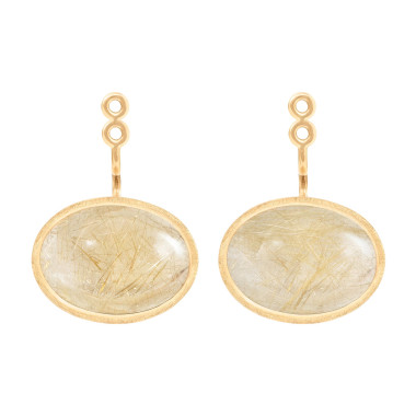 Ohrringe, Gelbgold, Ole Lynggaard Copenhagen Lotus Ohreinhänger