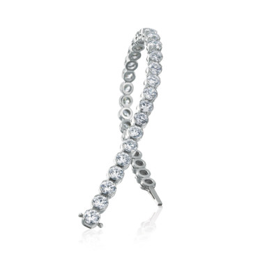         Weißgold, Armschmuck, Heinz Mayer Armband Rolling Diamonds