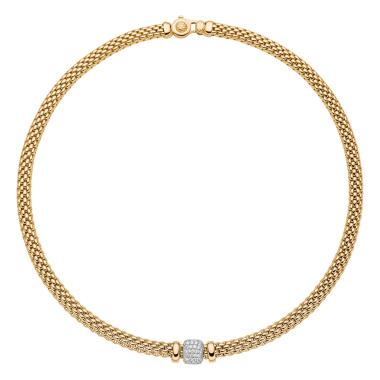 Halsschmuck, Weißgold, FOPE Vendôme Flex'it Collier