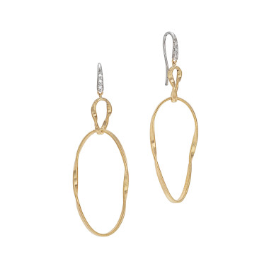 Ohrringe, Weißgold, Marco Bicego Marrakech Onde Ohrringe