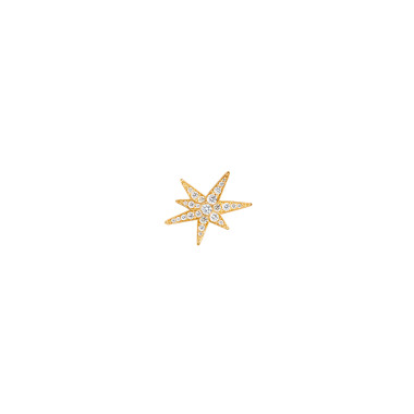 Ohrringe, Gelbgold, Ole Lynggaard Copenhagen Funky Stars Ohrstecker Small