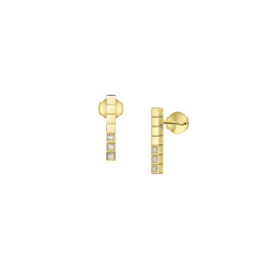         Gelbgold, Ohrringe, Chopard Ice Cube Ohrstecker