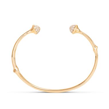 Armschmuck, Gelbgold, Ole Lynggaard Copenhagen Nature Armreif Pavé