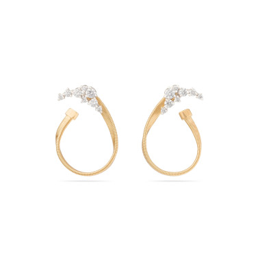Ohrringe, Weißgold, Marco Bicego Marakech Hoop-Ohrringe