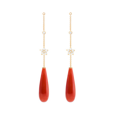 Ohrringe, Gelbgold, Ole Lynggaard Copenhagen Shooting Stars Einhänger