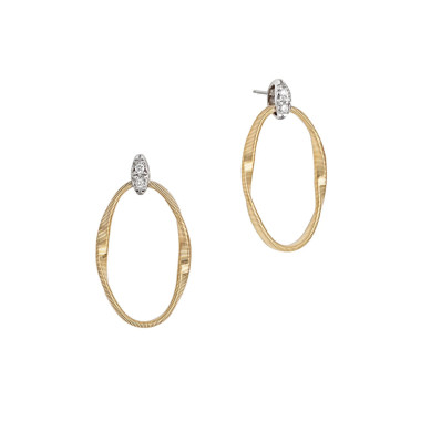 Ohrringe, Weißgold, Marco Bicego Marrakech Onde Ohrringe