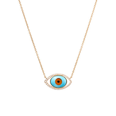         Gelbgold, Halsschmuck, Ole Lynggaard Copenhagen Evil Eye Halskette