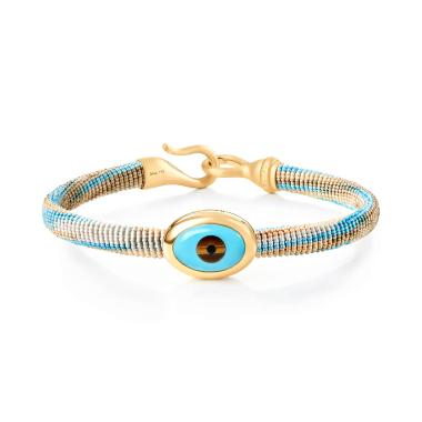Armschmuck, Textil, Ole Lynggaard Copenhagen Life Armband mit Evil Eye