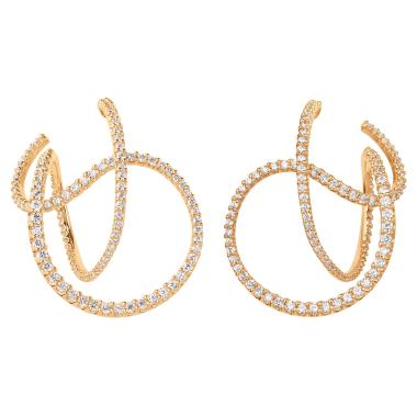 Ohrringe, Gelbgold, Ole Lynggaard Copenhagen Twisted Love Bands Ohrringe