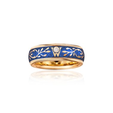 Ringe, Gelbgold, Wellendorff Ring VERGISSMEINNICHT