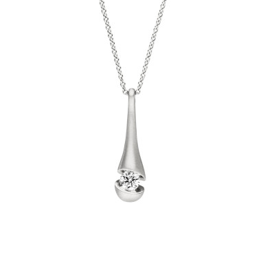Halsschmuck, Weißgold, Schaffrath CALLA Collier