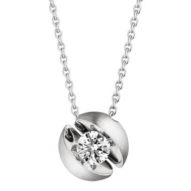Halsschmuck, Weißgold, Schaffrath CALLA Collier