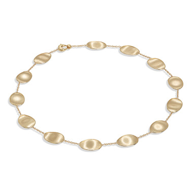 Halsschmuck, Gelbgold, Marco Bicego Lunaria Halskette