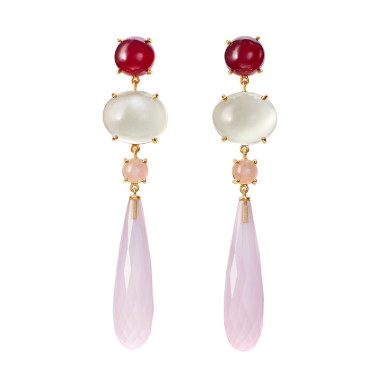 Gelbgold, Ohrringe, Ole Lynggaard Copenhagen Lotus-Ohrringe