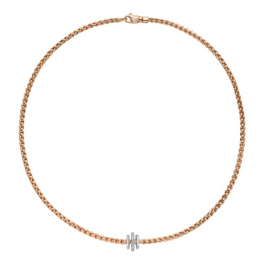 Halsschmuck, Weißgold, FOPE Eka Tiny Halskette