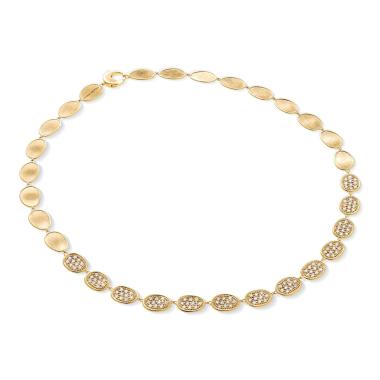 Halsschmuck, Gelbgold, Marco Bicego Lunaria Alta Halskette