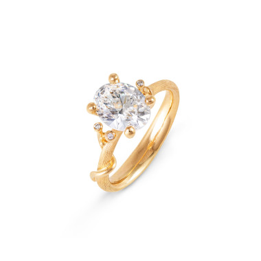         Gelbgold, Ringe, Ole Lynggaard Copenhagen Nature Solitaire Ring