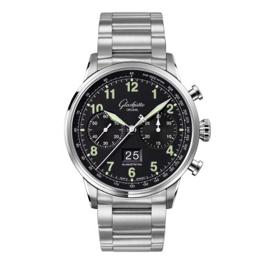         Damen- und Herrenuhr, Automatik, Glashütte Original Senator Chronograph Navigator