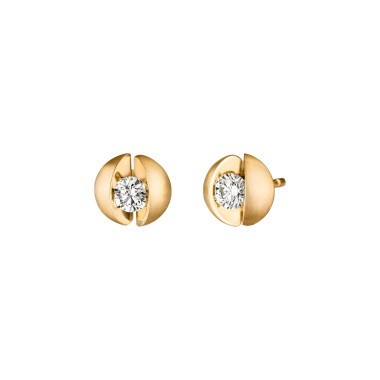 Ohrringe, Gelbgold, Schaffrath CALLA Ohrstecker