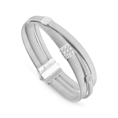 Armschmuck, Weißgold, Marco Bicego Masai Armband