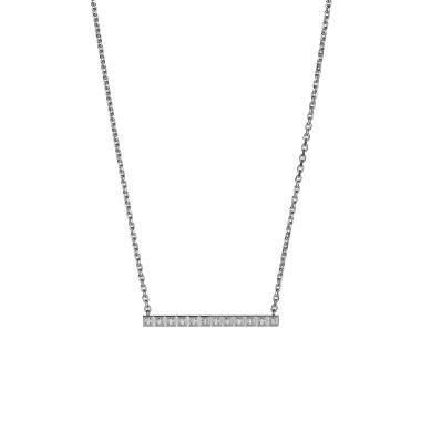 Halsschmuck, Weißgold, Chopard Ice Cube Halskette