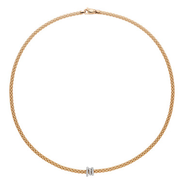 Halsschmuck, Weißgold, FOPE Prima Flex'it Collier