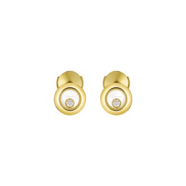 Ohrringe, Gelbgold, Chopard Happy Diamonds Icons Ohrstecker