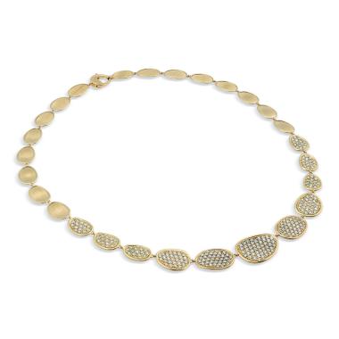 Halsschmuck, Gelbgold, Marco Bicego Lunaria Alta Halskette