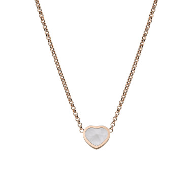 Halsschmuck, Roségold, Chopard My Happy Hearts Halskette