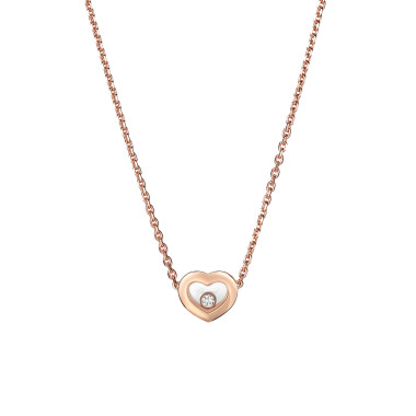         Roségold, Halsschmuck, Chopard Happy Diamonds Icons Halskette