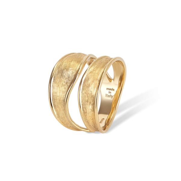 Ringe, Gelbgold, Marco Bicego Lunaria Doppelbandring