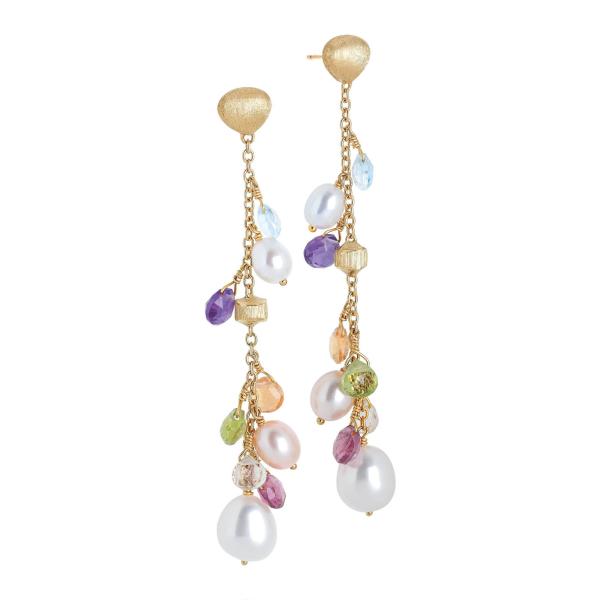Ohrringe, Gelbgold, Marco Bicego Paradise Pearls Ohrhänger