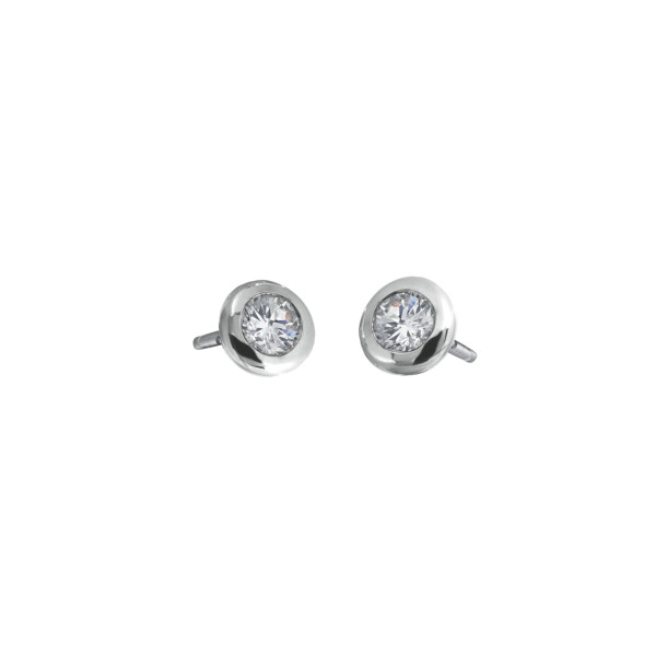         Weißgold, Ohrringe, Heinz Mayer Solitairohrstecker 0.50 ct.