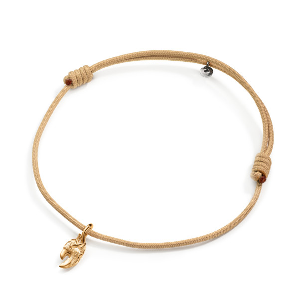         Gelbgold, Armschmuck, Ole Lynggaard Copenhagen Yiung Fish Claw Kordelarmband