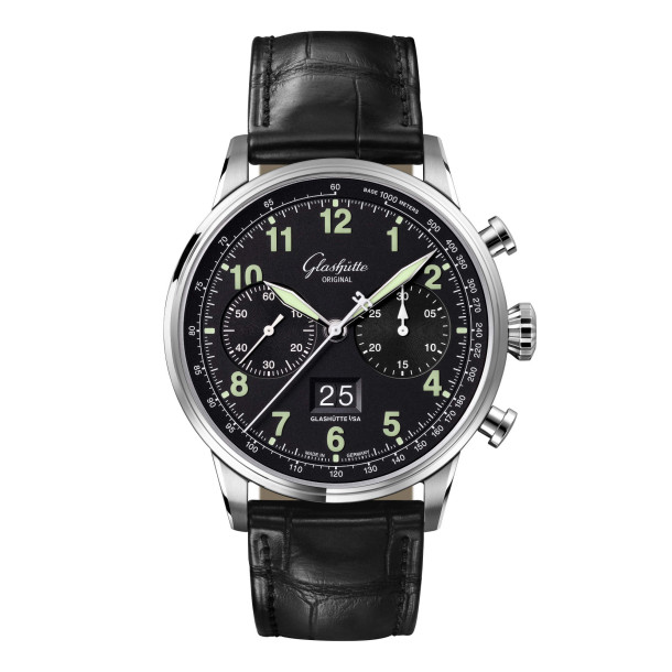         Damen- und Herrenuhr, Automatik, Glashütte Original Senator Chronograph Navigator