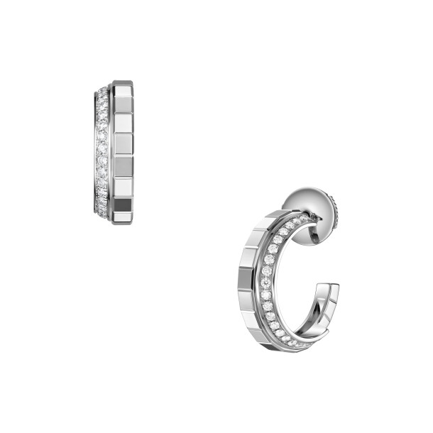         Weißgold, Ohrringe, Chopard Ice Cube Creolen