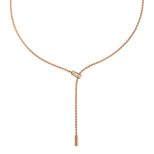         Roségold, Halsschmuck, FOPE Verstellbare Aria Halskette mit Diamanten
