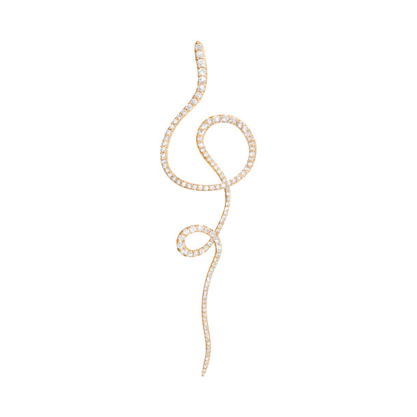         Gelbgold, Ohrringe, Ole Lynggaard Copenhagen Love Bands Twirl-Ohrring