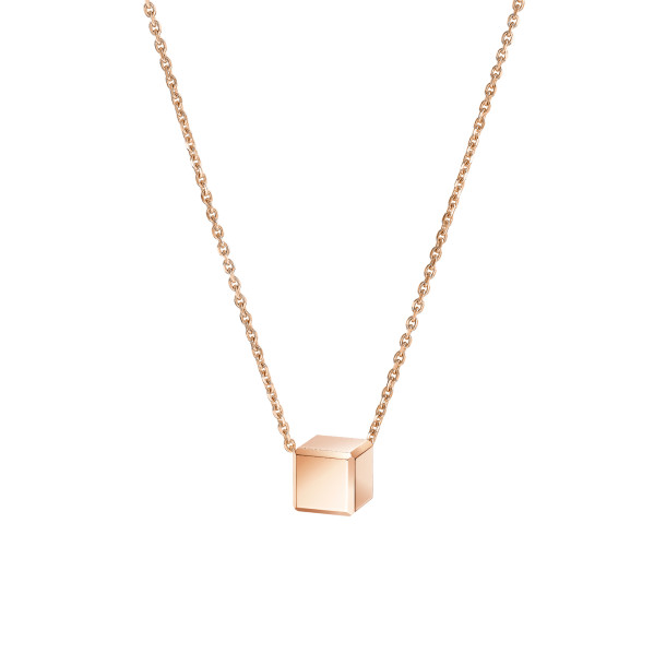         Roségold, Halsschmuck, Chopard Ice Cube Be Cube Anhänger mit Halskette
