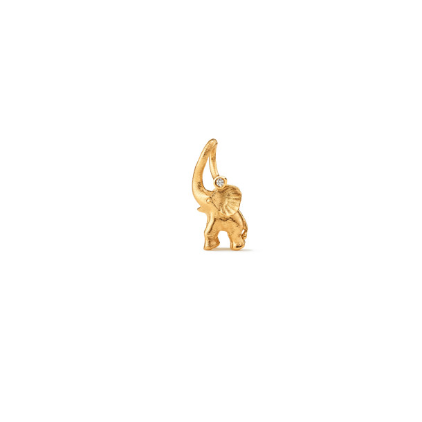         Gelbgold, Halsschmuck, Ole Lynggaard Copenhagen Elephant Anhänger klein