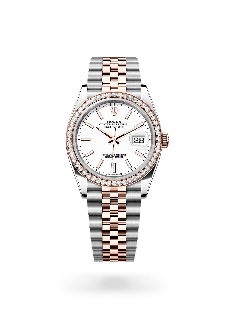 Rolex Datejust 36 Herrenuhr (M126281RBR-0005) Oyster, 36 mm, Edelstahl Oystersteel und Everose-Gold mit Diamanten