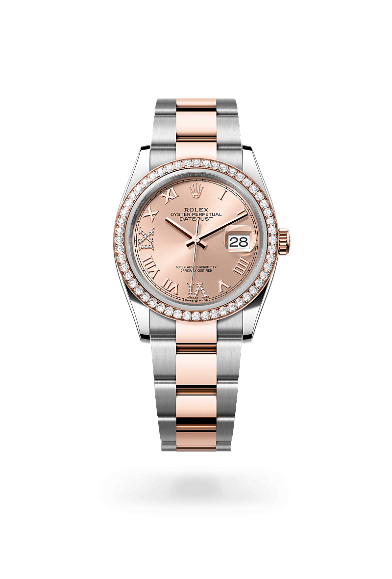 Rolex Datejust 36 Herrenuhr (M126281RBR-0016) Oyster, 36 mm, Edelstahl Oystersteel und Everose-Gold mit Diamanten