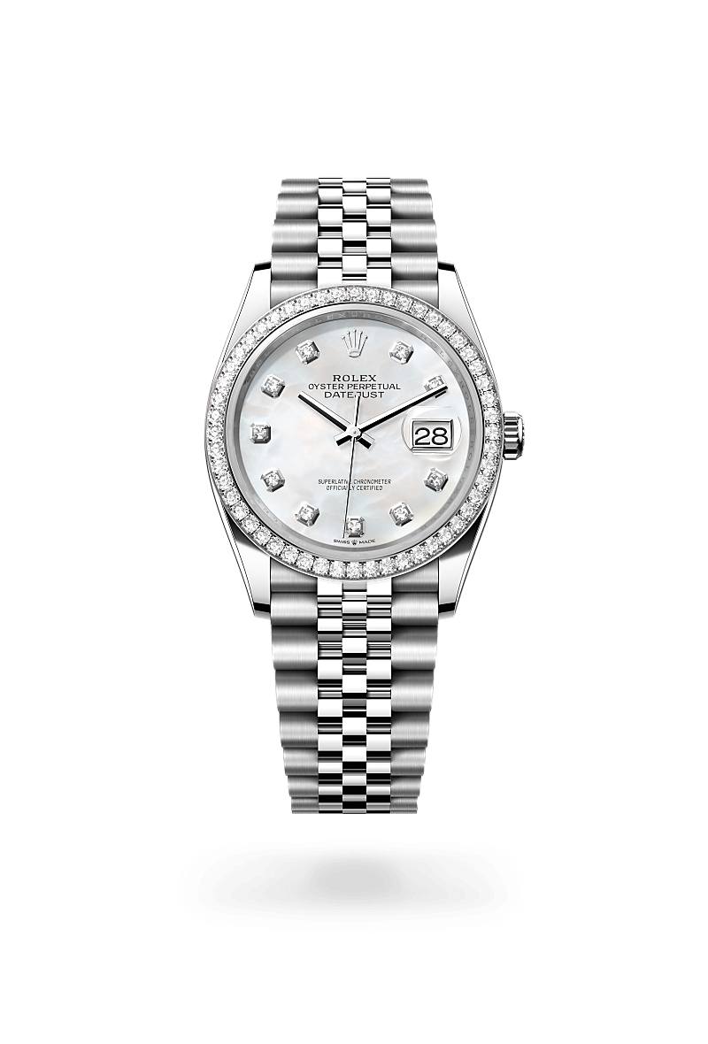 Rolex Datejust 36 M126284RBR-0011 Herrenuhr / Damenuhr - Oyster, 36 mm, Edelstahl Oystersteel und Weißgold mit Diamanten