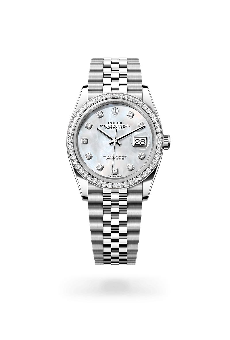 Rolex Datejust 36 Herrenuhr (M126284RBR-0011) Oyster, 36 mm, Edelstahl Oystersteel und Weißgold mit Diamanten