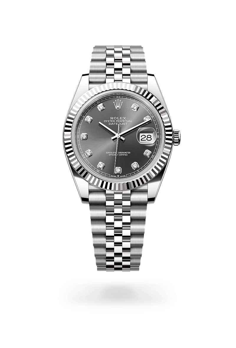Rolex Datejust 41 M126334-0006 Herrenuhr - Oyster, 41 mm, Edelstahl Oystersteel und Weißgold