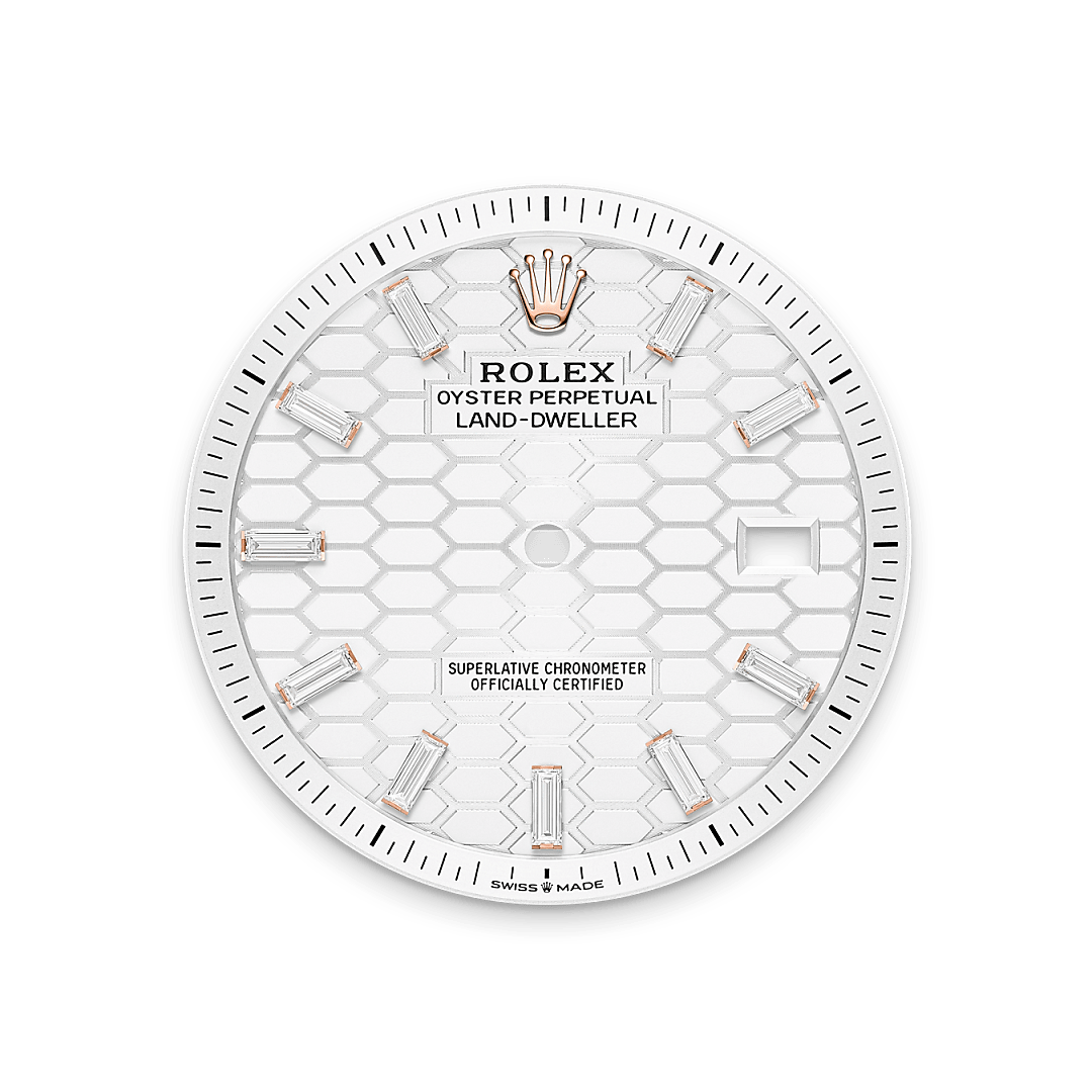 Tiefweißes Zifferblatt