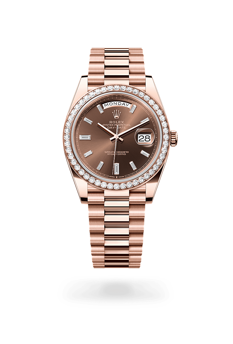 Rolex Day-Date 40 M228345RBR-0006 Herrenuhr - Oyster, 40 mm, Everose-Gold mit Diamanten 