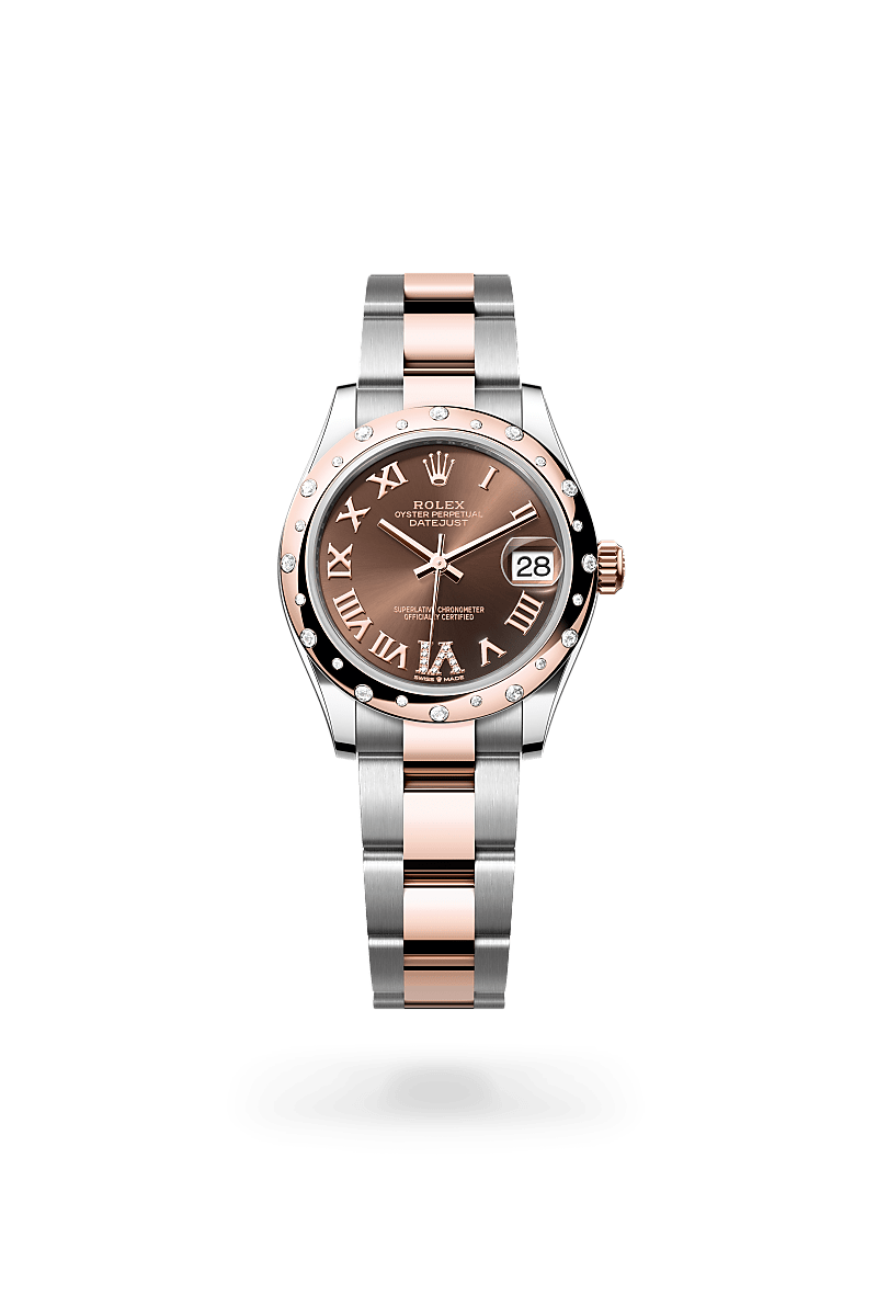 Rolex Datejust 31 M278341RBR-0003 Herrenuhr / Damenuhr - Oyster, 31 mm, Edelstahl Oystersteel und Everose-Gold mit Diamanten